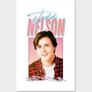 Judd Nelson - Retro Aesthetic Style Fan Art Design Posters and Art